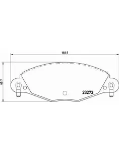 P61072 Juego de pastillas de freno Brembo