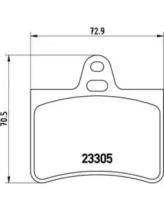 P61073 Juego de pastillas de freno Brembo