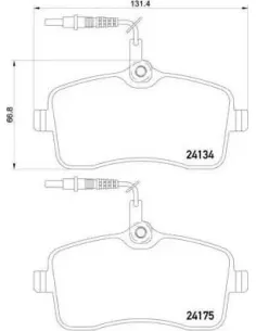 P61109 Juego de pastillas de freno Brembo