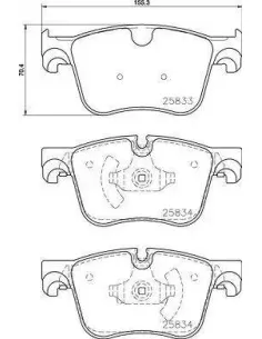 P61127 Juego de pastillas de freno Brembo