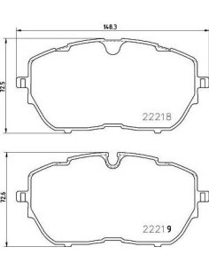 P61128 Juego de pastillas de freno Brembo