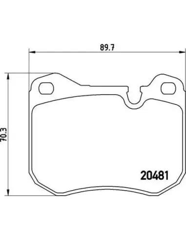 P65002 Juego de pastillas de freno Brembo