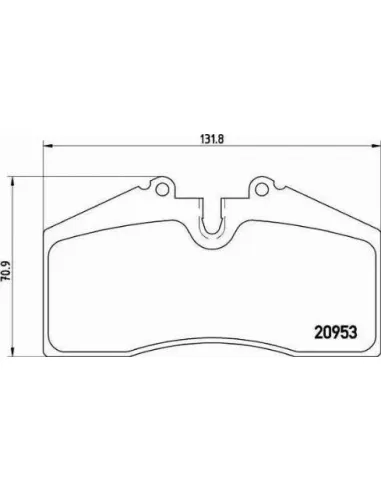 P65005 Juego de pastillas de freno Brembo