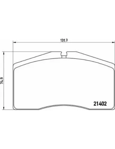 Juego de pastillas de freno Brembo P 65 006