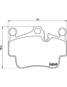 P65015 Juego de pastillas de freno Brembo