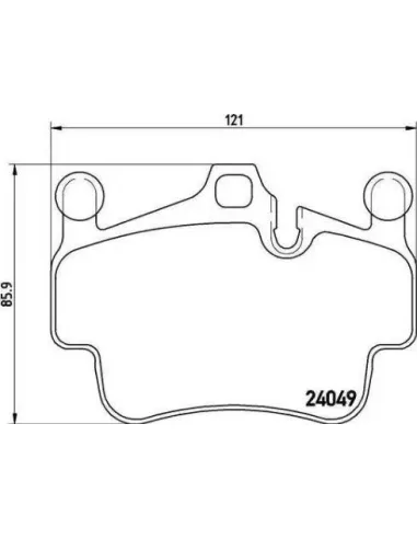 P65015 Juego de pastillas de freno Brembo