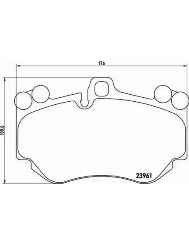 P65016 Juego de pastillas de freno Brembo