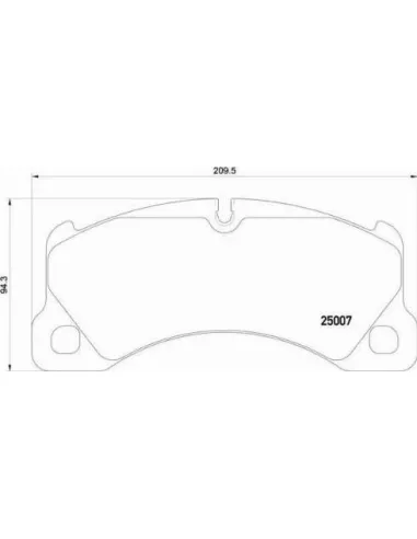 P65021 Juego de pastillas de freno Brembo