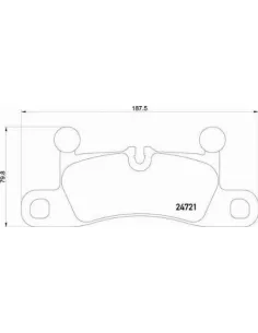 P65027 Juego de pastillas de freno Brembo
