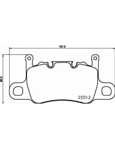 P65037 Juego de pastillas de freno Brembo