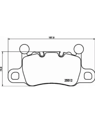 P65038 Juego de pastillas de freno Brembo