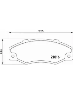 P68016 Juego de pastillas de freno Brembo