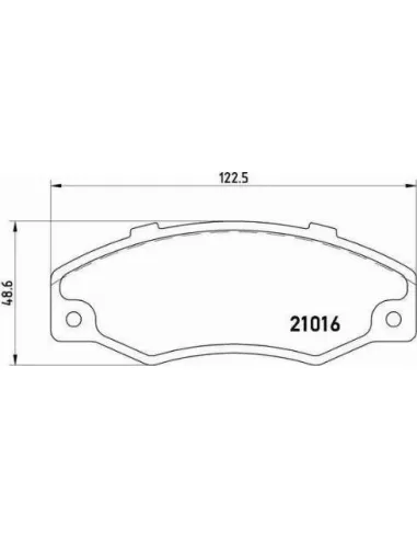 P68016 Juego de pastillas de freno Brembo