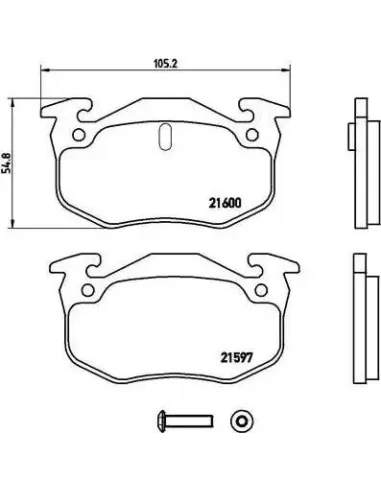 P68018 Juego de pastillas de freno Brembo