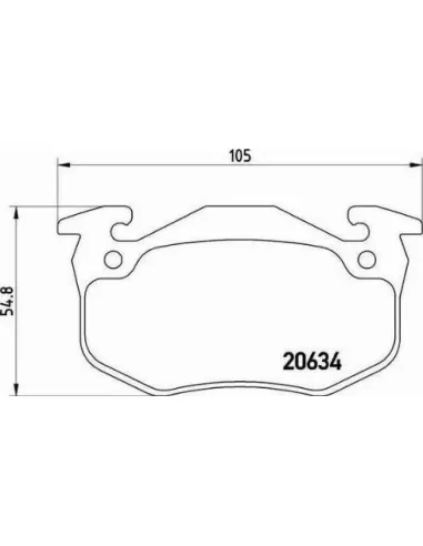 P68020 Juego de pastillas de freno Brembo