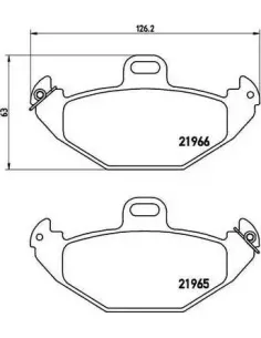P68021 Juego de pastillas de freno Brembo