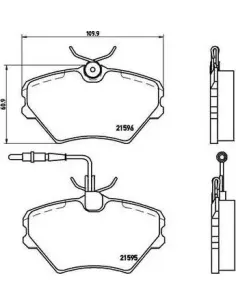 P68022 Juego de pastillas de freno Brembo