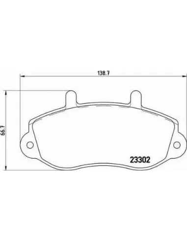 P68025 Juego de pastillas de freno Brembo