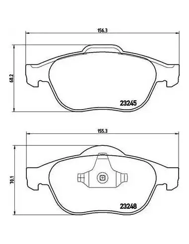 P68032 Juego de pastillas de freno Brembo