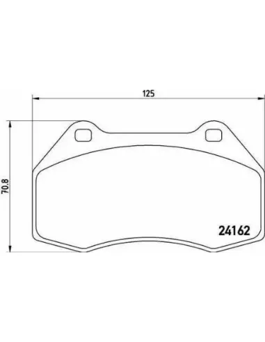 P68036 Juego de pastillas de freno Brembo