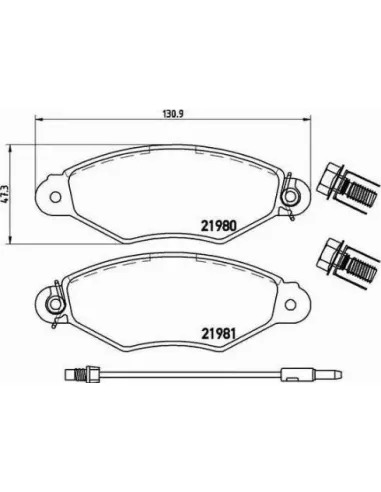 P68042 Juego de pastillas de freno Brembo