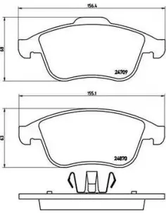P68045 Juego de pastillas de freno Brembo