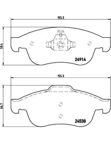 P68050 Juego de pastillas de freno Brembo