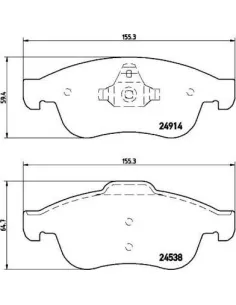 P68050X Juego de pastillas de freno Brembo