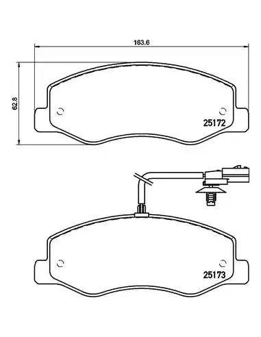 Juego de pastillas de freno Brembo P 68 061