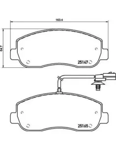 P68062 Juego de pastillas de freno Brembo