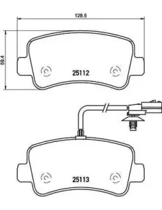 P68063 Juego de pastillas de freno Brembo