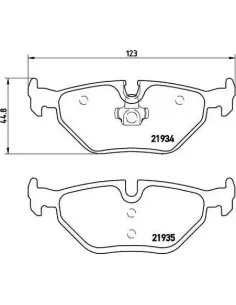 P71006 Juego de pastillas de freno Brembo
