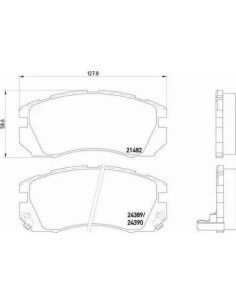 P78007 Juego de pastillas de freno Brembo