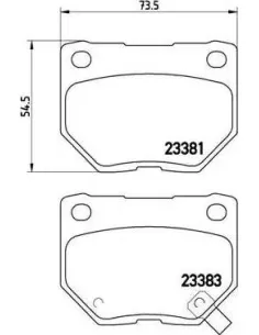 P78016 Juego de pastillas de freno Brembo