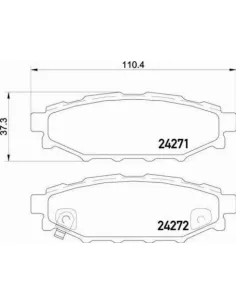 P78020 Juego de pastillas de freno Brembo