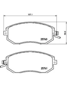 P78021 Juego de pastillas de freno Brembo