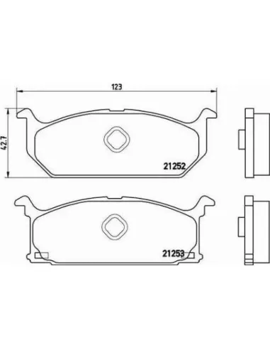 P79003 Juego de pastillas de freno Brembo