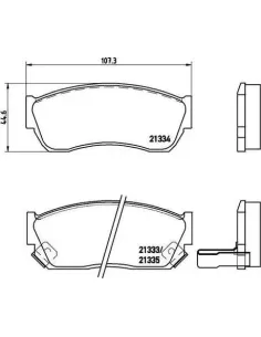 P79005 Juego de pastillas de freno Brembo