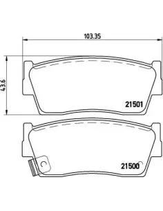 P79006 Juego de pastillas de freno Brembo