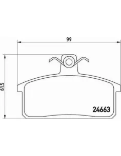 P79007 Juego de pastillas de freno Brembo