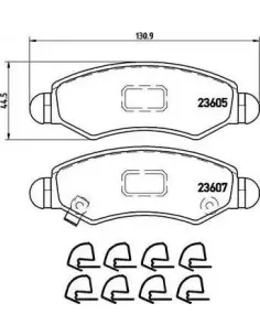 P79015 Juego de pastillas de freno Brembo