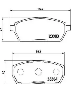 P79017 Juego de pastillas de freno Brembo