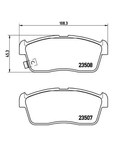 Juego de pastillas de freno Brembo P 79 020