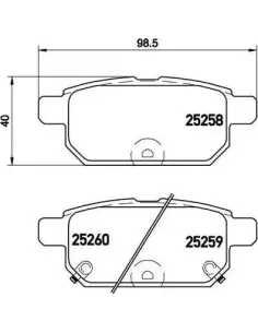 P79029 Juego de pastillas de freno Brembo