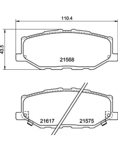 P79040 Juego de pastillas de freno Brembo