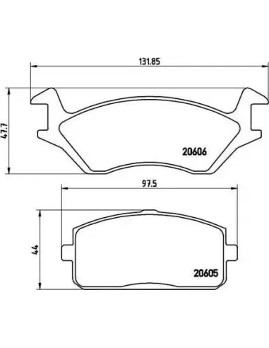 Juego de pastillas de freno Brembo P 83 004