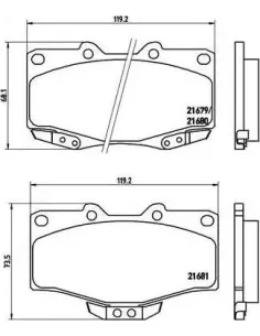 P83009 Juego de pastillas de freno Brembo