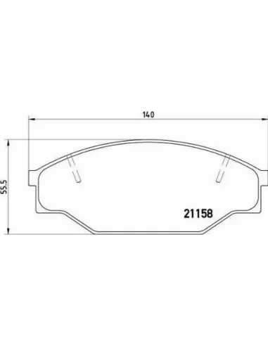 Juego de pastillas de freno Brembo P 83 013