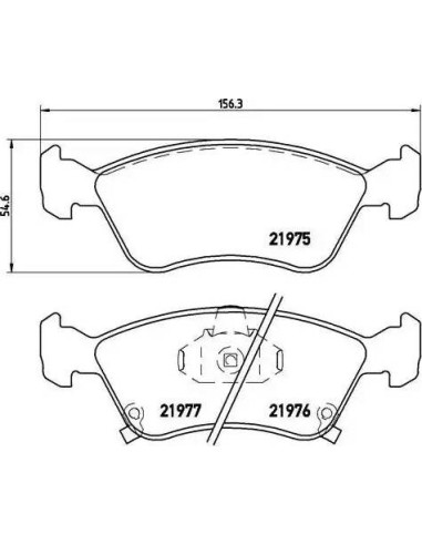 Juego de pastillas de freno Toyota P 83 041