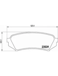 P83049 Juego de pastillas de freno Brembo